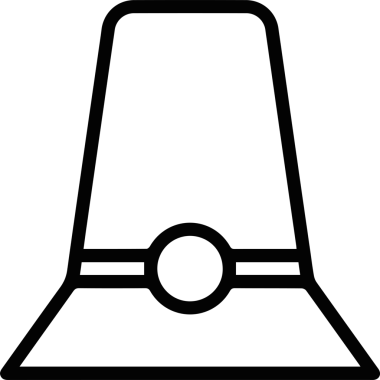 Şapka simgesi vektör çizimi