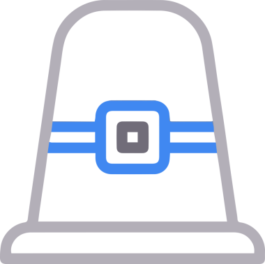 Şapka simgesi vektör çizimi