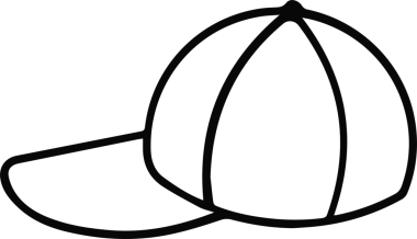 Şapka simgesi vektör çizimi