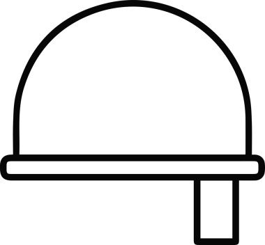 Şapka simgesi vektör çizimi