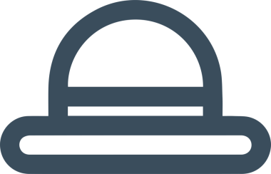 Şapka simgesi vektör çizimi