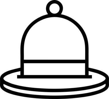 Şapka simgesi vektör çizimi