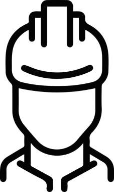 Şapka simgesi vektör çizimi