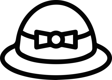 Şapka simgesi vektör çizimi