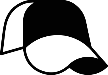 Şapka simgesi vektör çizimi