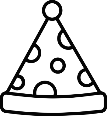 Şapka simgesi vektör çizimi