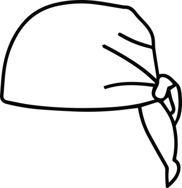 Şapka simgesi vektör çizimi