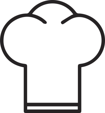 Şapka simgesi vektör çizimi