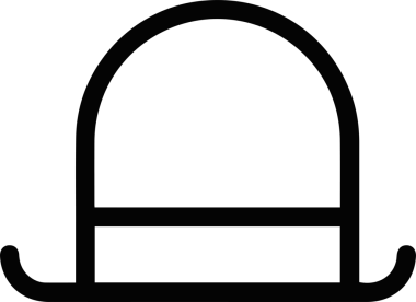 Şapka simgesi vektör çizimi