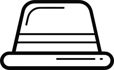 Şapka simgesi vektör çizimi