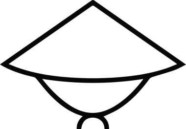 Şapka simgesi vektör çizimi