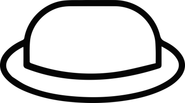 Şapka simgesi vektör çizimi