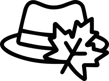 Şapka simgesi vektör çizimi