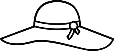 Şapka simgesi vektör çizimi