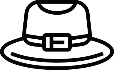 Şapka simgesi vektör çizimi