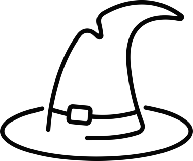 Şapka simgesi vektör çizimi