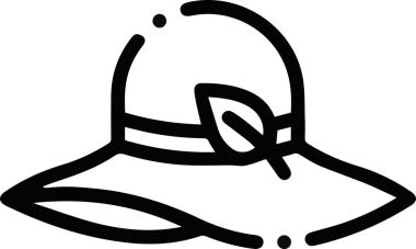 Şapka simgesi vektör çizimi