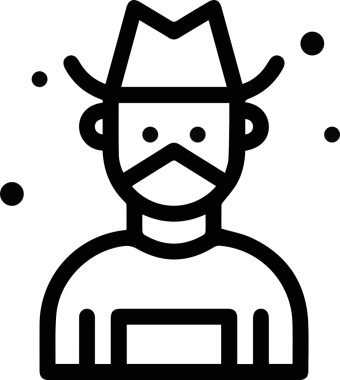 Şapka simgesi vektör çizimi