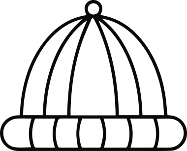 Şapka simgesi vektör çizimi