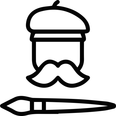 Şapka simgesi vektör çizimi