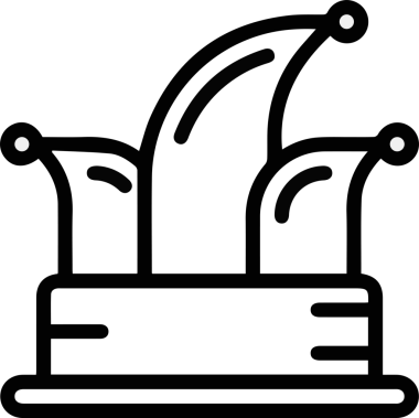 Şapka simgesi vektör çizimi