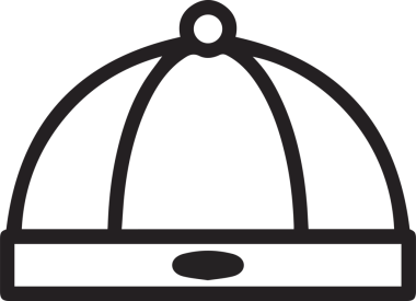 Şapka simgesi vektör çizimi