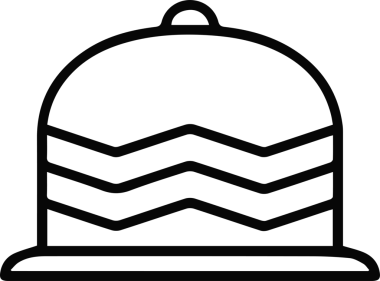 Şapka simgesi vektör çizimi