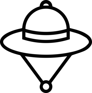 Şapka simgesi vektör çizimi
