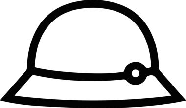 Şapka simgesi vektör çizimi