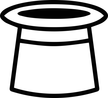 Şapka simgesi vektör çizimi