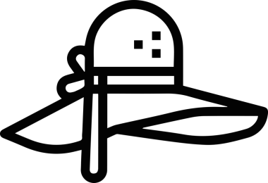 Şapka simgesi vektör çizimi