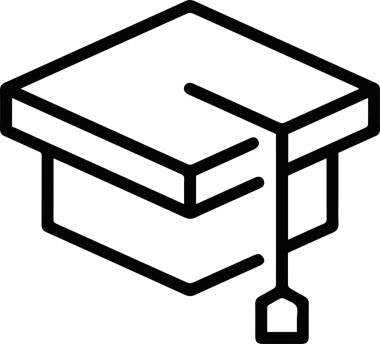 Şapka simgesi vektör çizimi