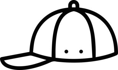 Şapka simgesi vektör çizimi