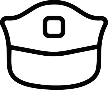 Şapka simgesi vektör çizimi