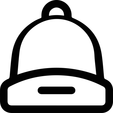 Şapka simgesi vektör çizimi