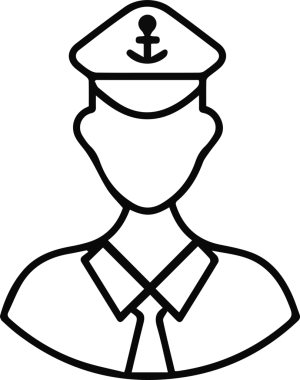 Şapka simgesi vektör çizimi