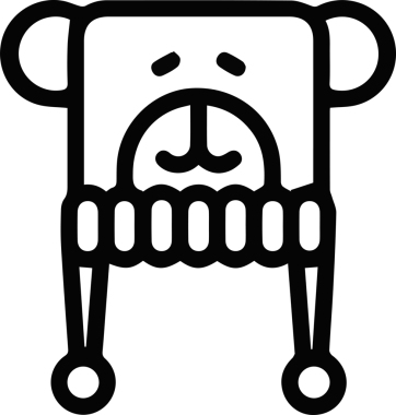 Şapka simgesi vektör çizimi