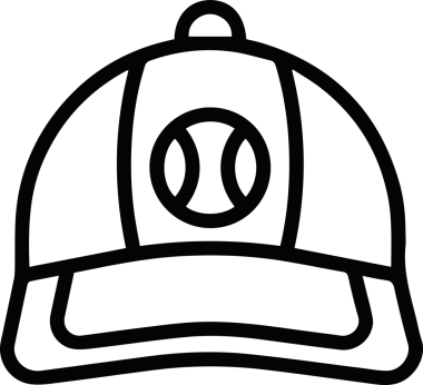 Şapka simgesi vektör çizimi