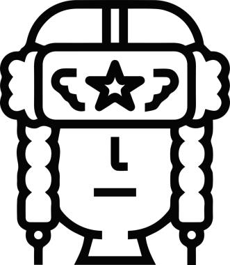 Şapka simgesi vektör çizimi