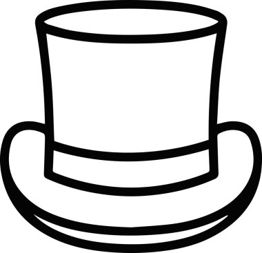 Şapka simgesi vektör çizimi