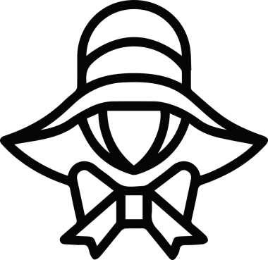 Şapka simgesi vektör çizimi