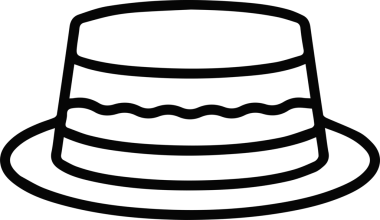 Şapka simgesi vektör çizimi