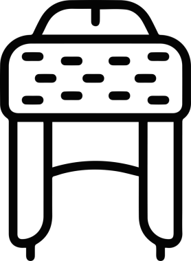 Şapka simgesi vektör çizimi