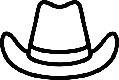 Şapka simgesi vektör çizimi
