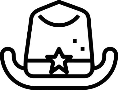 Şapka simgesi vektör çizimi