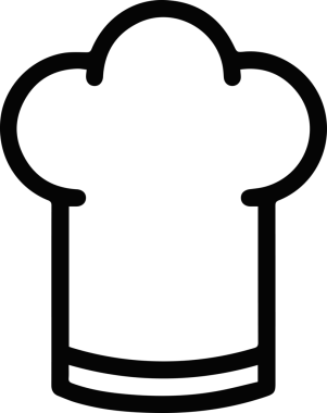 Şapka simgesi vektör çizimi