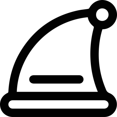 Şapka simgesi vektör çizimi