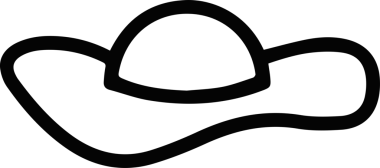 Şapka simgesi vektör çizimi