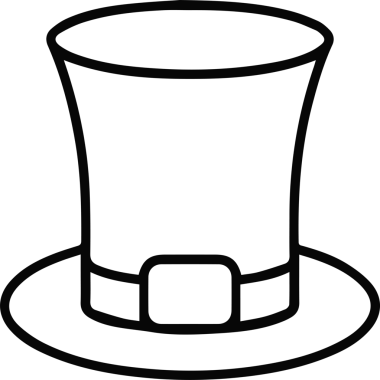 Şapka simgesi vektör çizimi