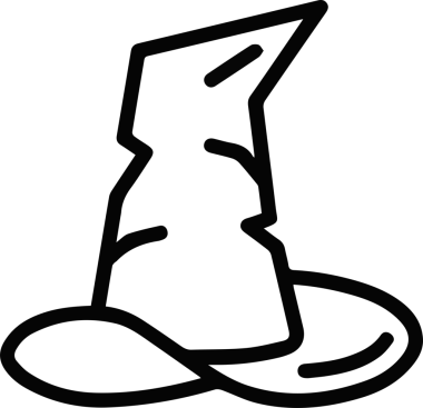 Şapka simgesi vektör çizimi